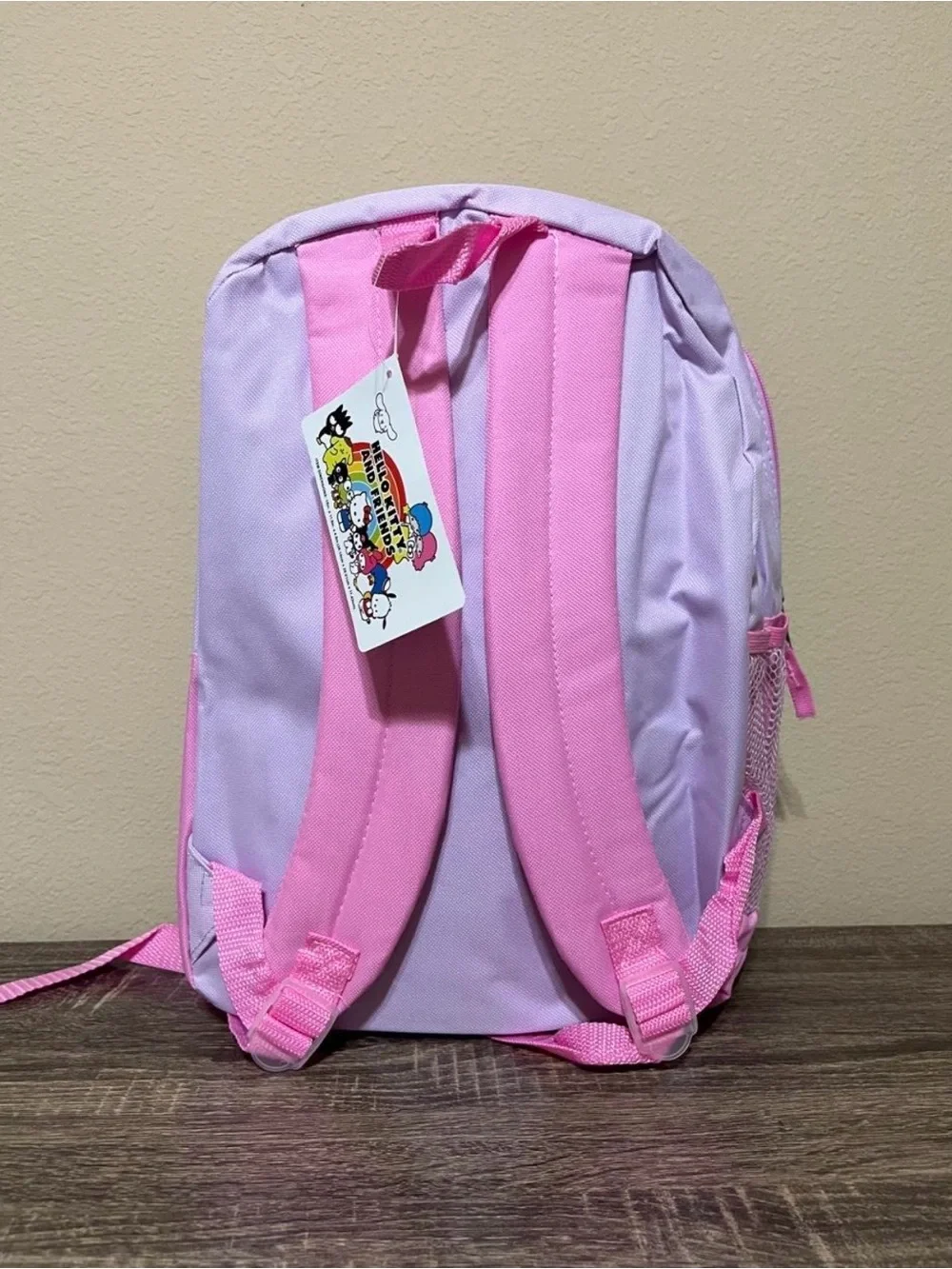 Sanrio Pastel Pink Rainbow Character Backpack